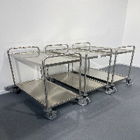 Set of 3 Trolley ( 2 shelves 1000 x 500 x 960 ) Carts, Racking, and Shelving image 0